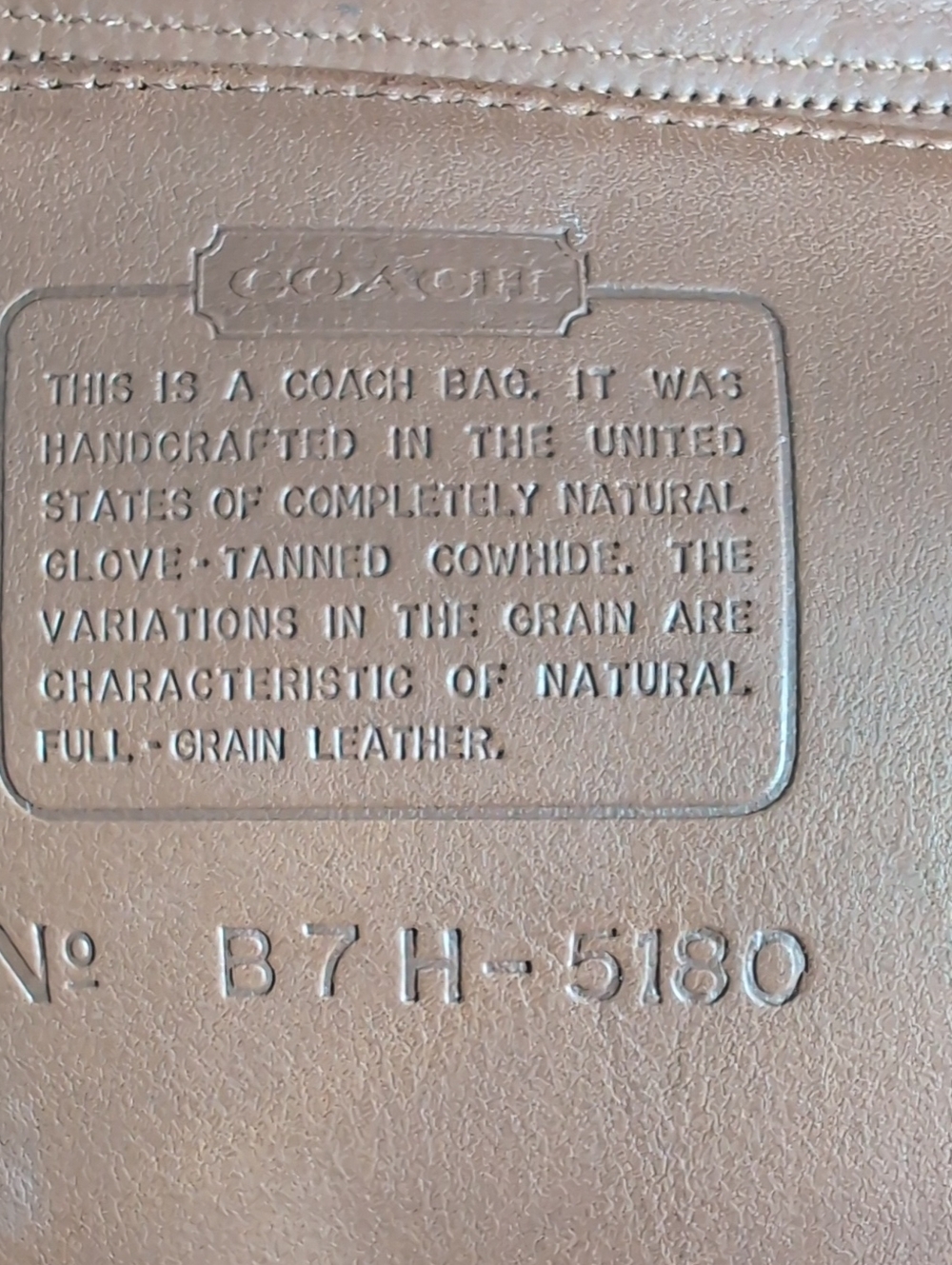Vintage Coach Metropolitan Messenger Brief, British Tan, #5180 - Picture 11 of 13